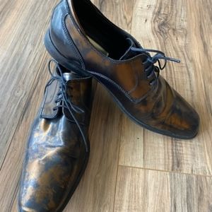 Leather bronze and black